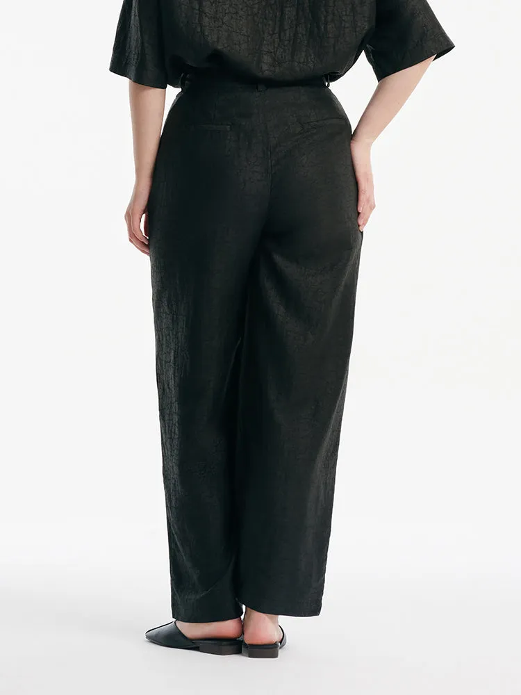 18 Momme Xiang Yun Silk Straight Women Pants