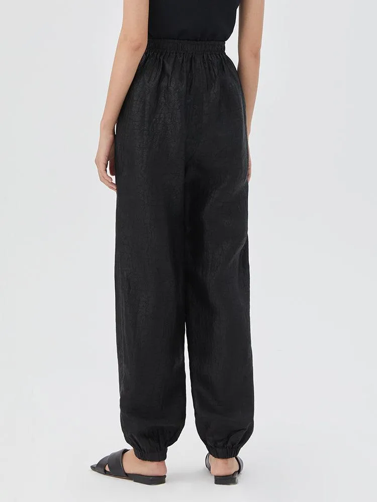 18 Momme XIANGYUN Silk Ankle Banded Pants