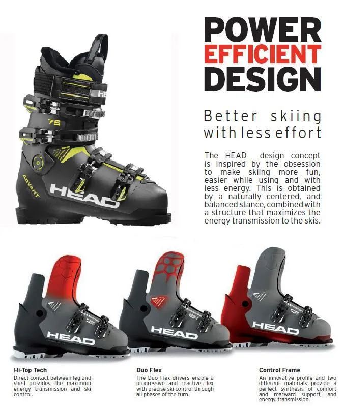 2022 Head Advant Edge 75 snow ski boots