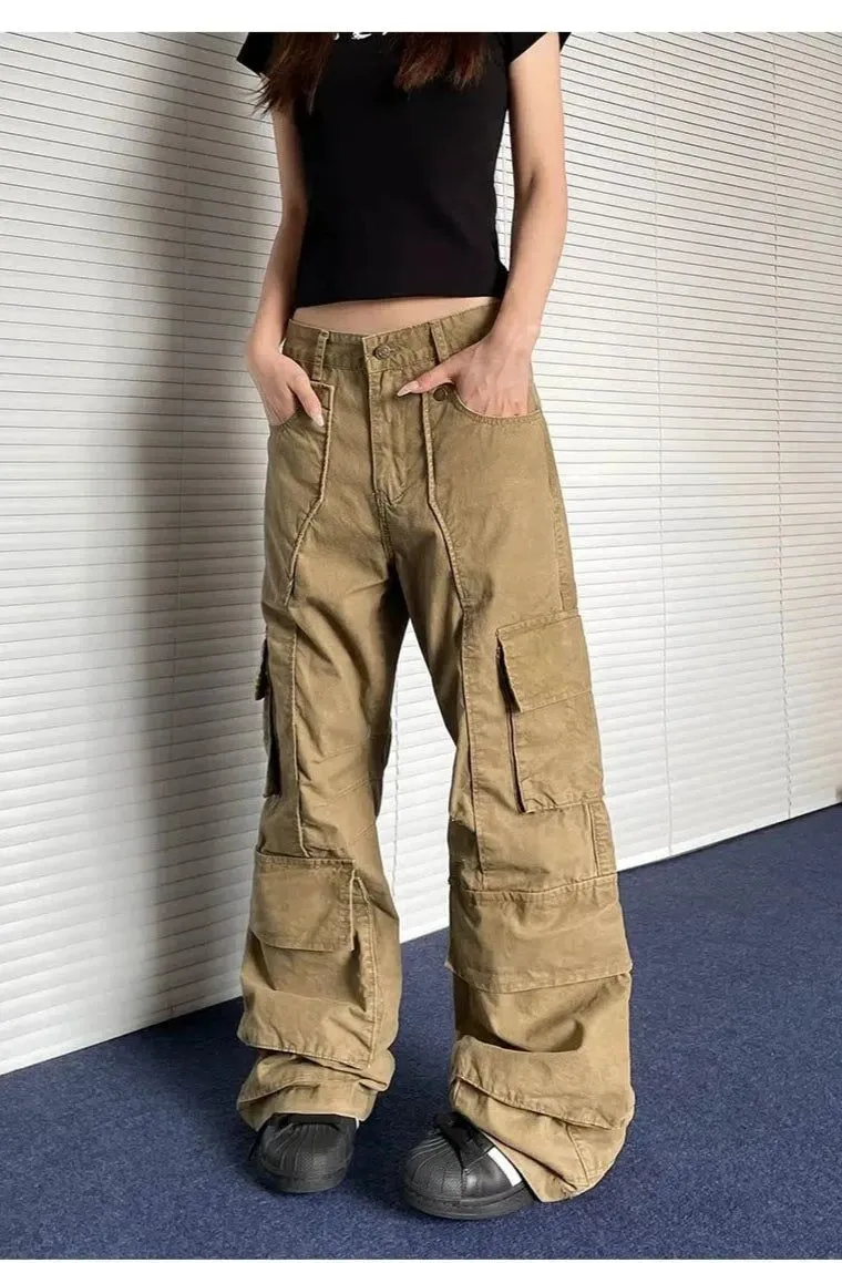 3D Functional Pocket Cargo Pants