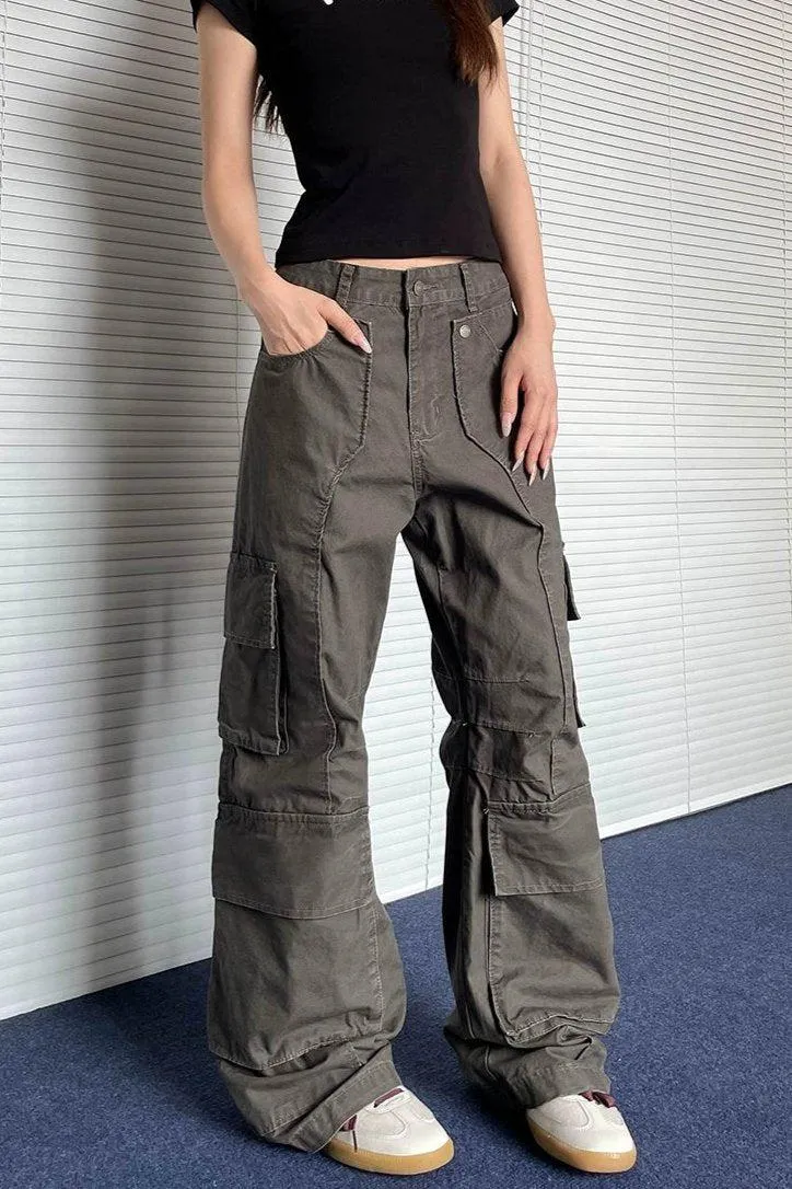 3D Functional Pocket Cargo Pants