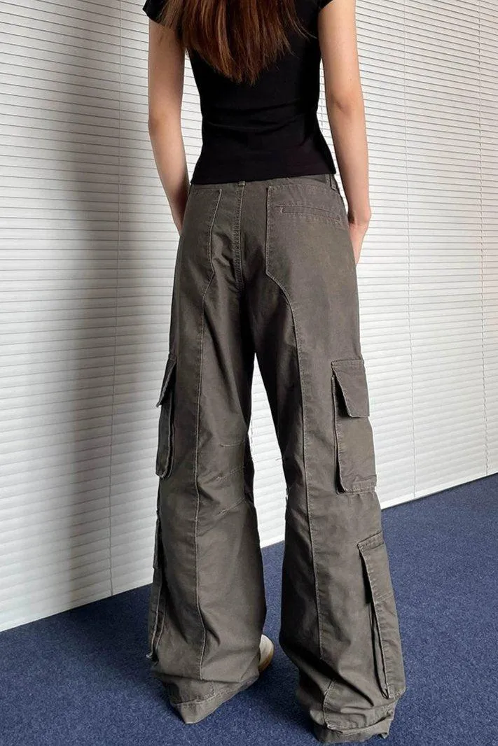 3D Functional Pocket Cargo Pants