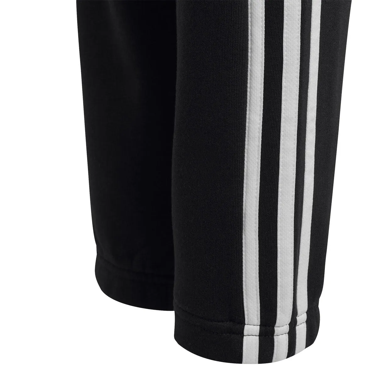 adidas Essentials 3 Stripes Fleece Pants - Boys - Black/White