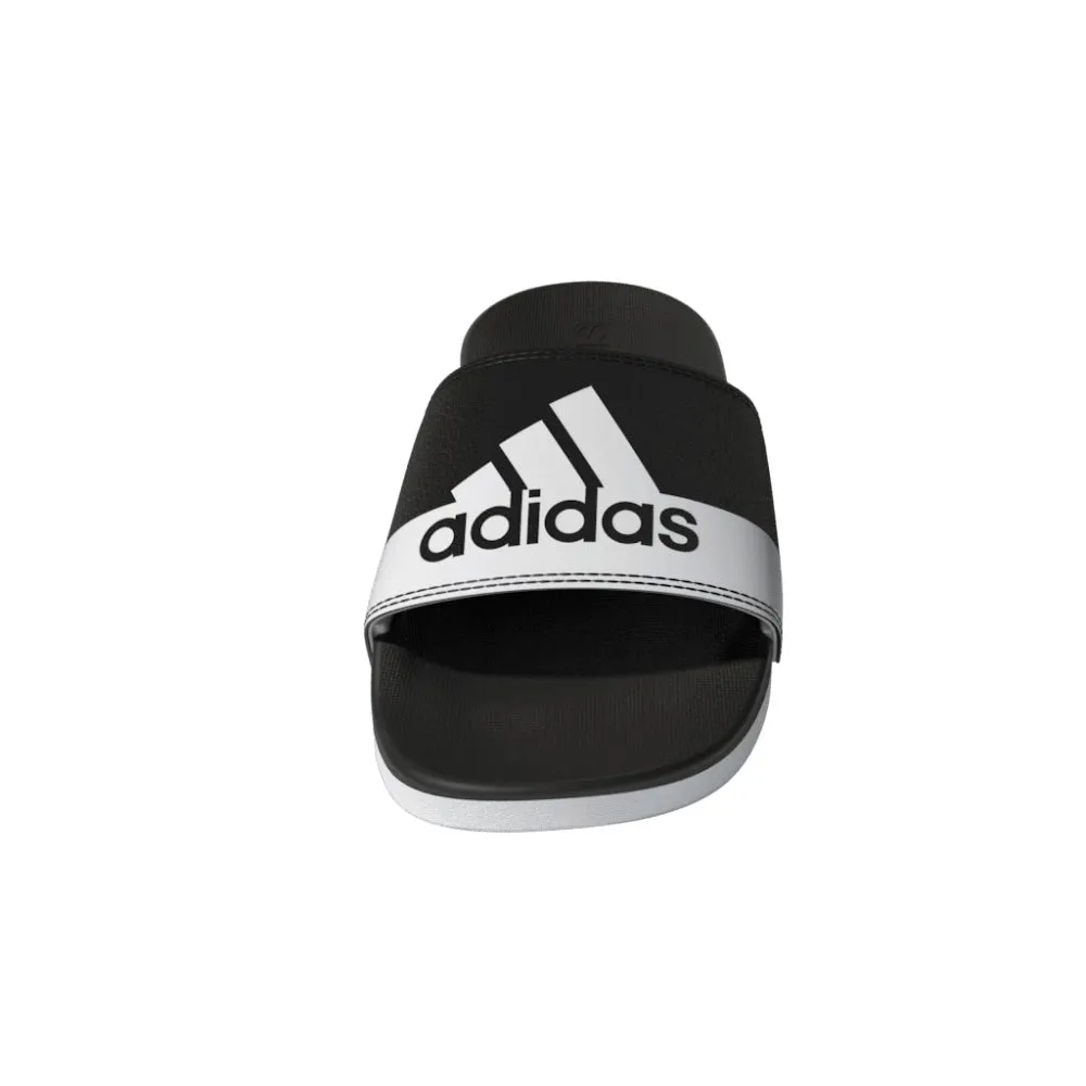 ADIDAS KIDS ADILETTE COMFORT BLACK/WHITE/WHITE SLIDE SANDALS