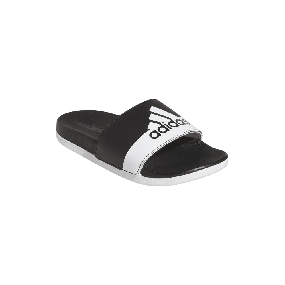 ADIDAS KIDS ADILETTE COMFORT BLACK/WHITE/WHITE SLIDE SANDALS