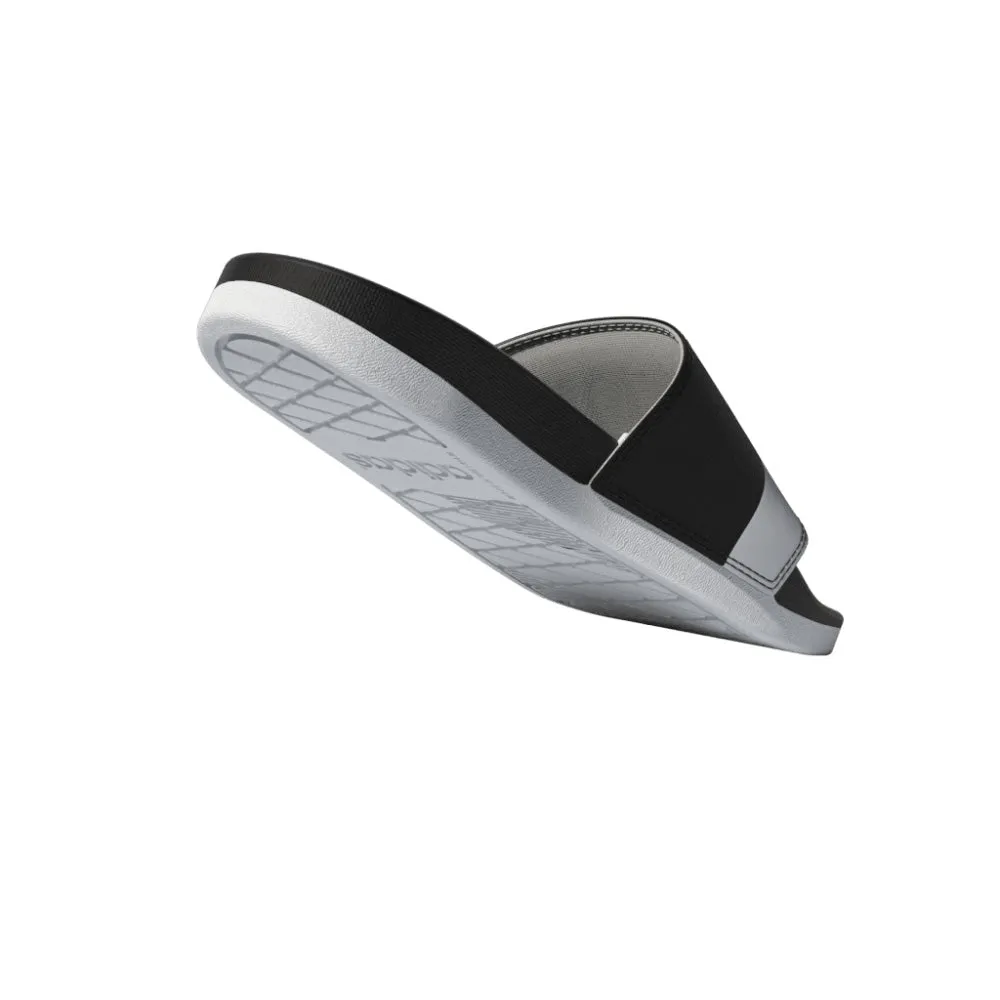 ADIDAS KIDS ADILETTE COMFORT BLACK/WHITE/WHITE SLIDE SANDALS