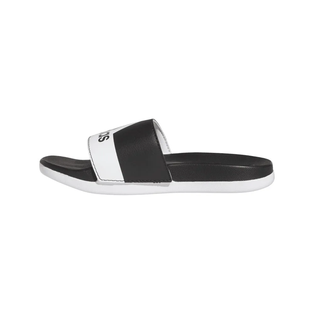 ADIDAS KIDS ADILETTE COMFORT BLACK/WHITE/WHITE SLIDE SANDALS