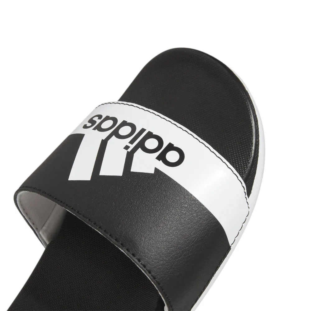 ADIDAS KIDS ADILETTE COMFORT BLACK/WHITE/WHITE SLIDE SANDALS