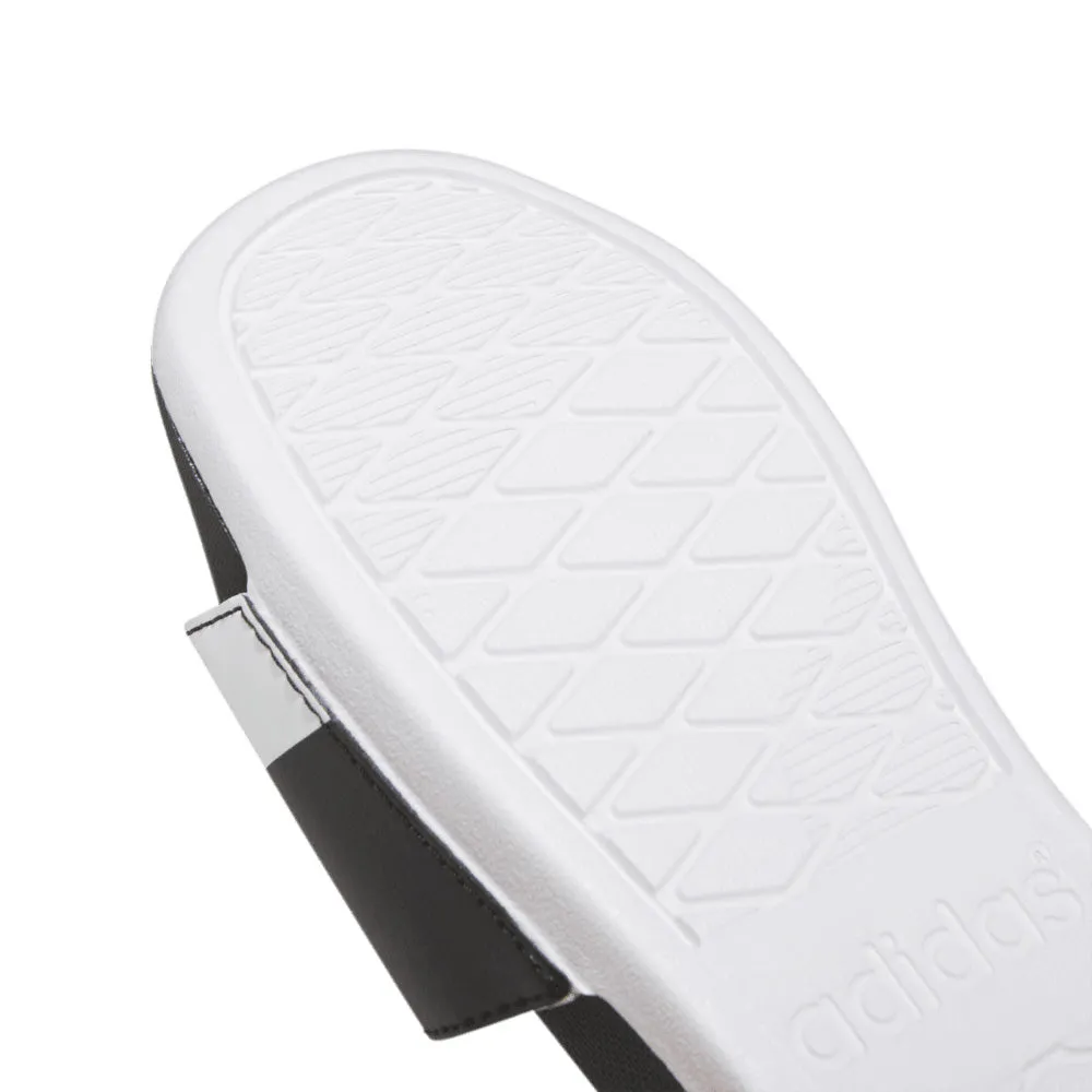 ADIDAS KIDS ADILETTE COMFORT BLACK/WHITE/WHITE SLIDE SANDALS