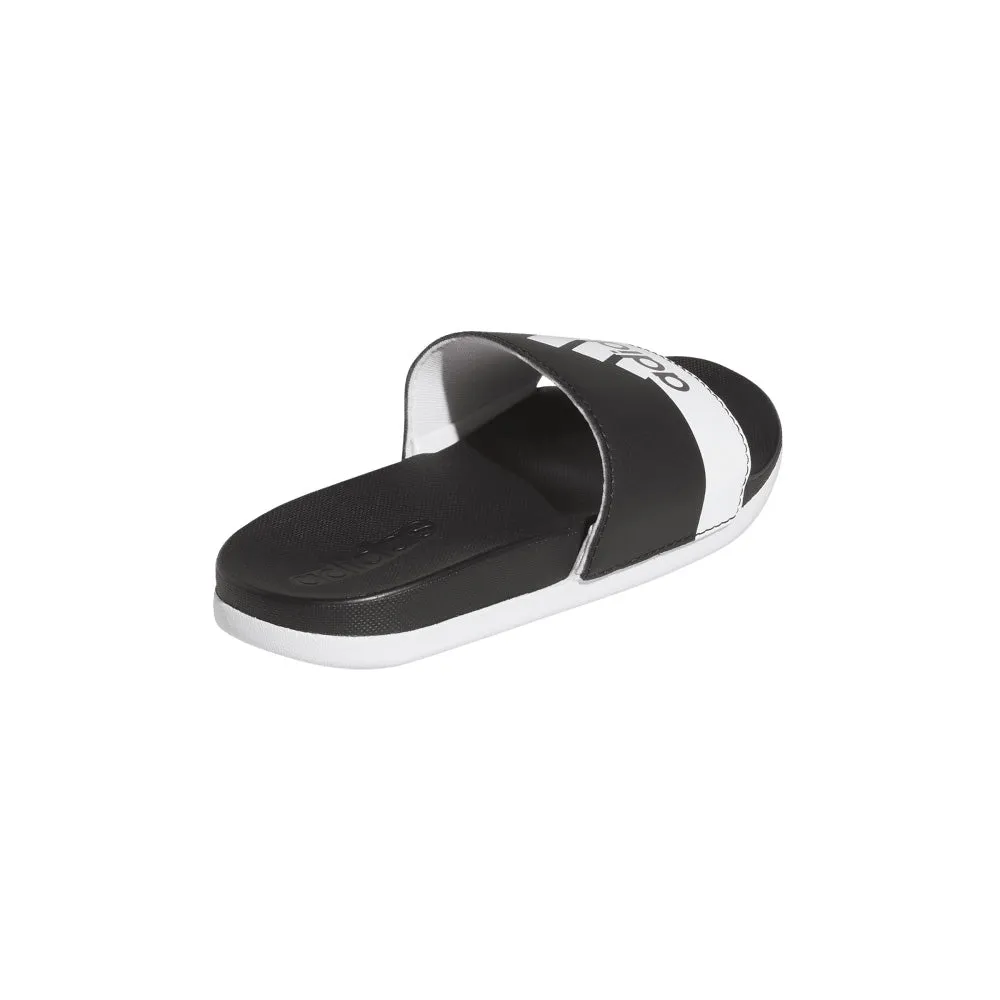 ADIDAS KIDS ADILETTE COMFORT BLACK/WHITE/WHITE SLIDE SANDALS