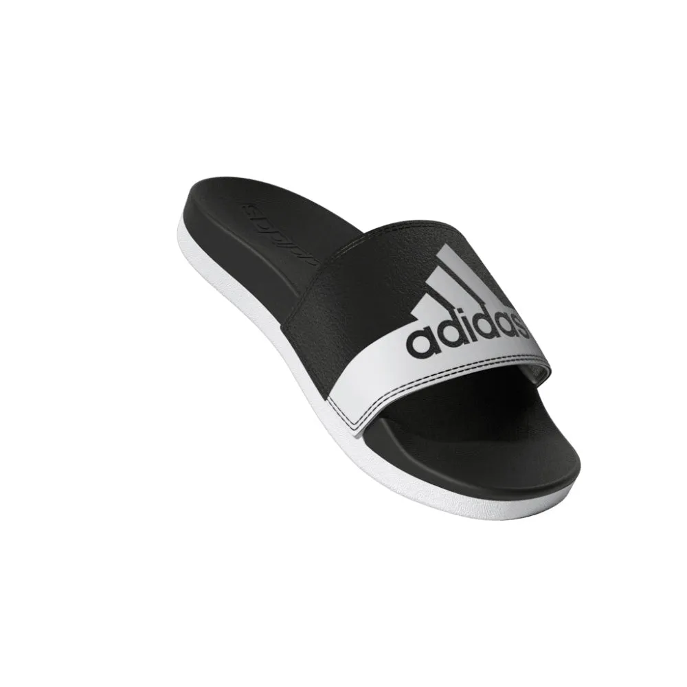 ADIDAS KIDS ADILETTE COMFORT BLACK/WHITE/WHITE SLIDE SANDALS