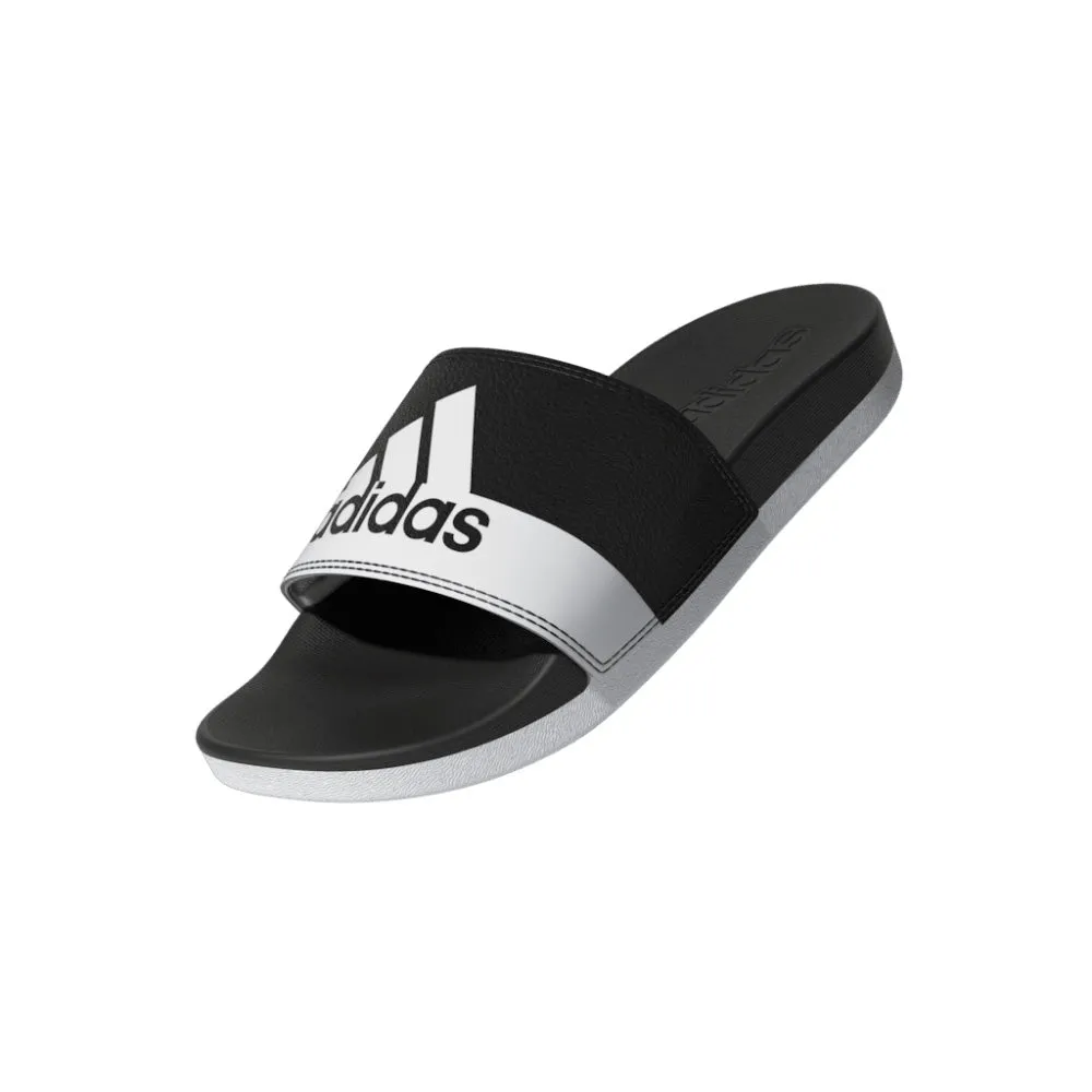 ADIDAS KIDS ADILETTE COMFORT BLACK/WHITE/WHITE SLIDE SANDALS