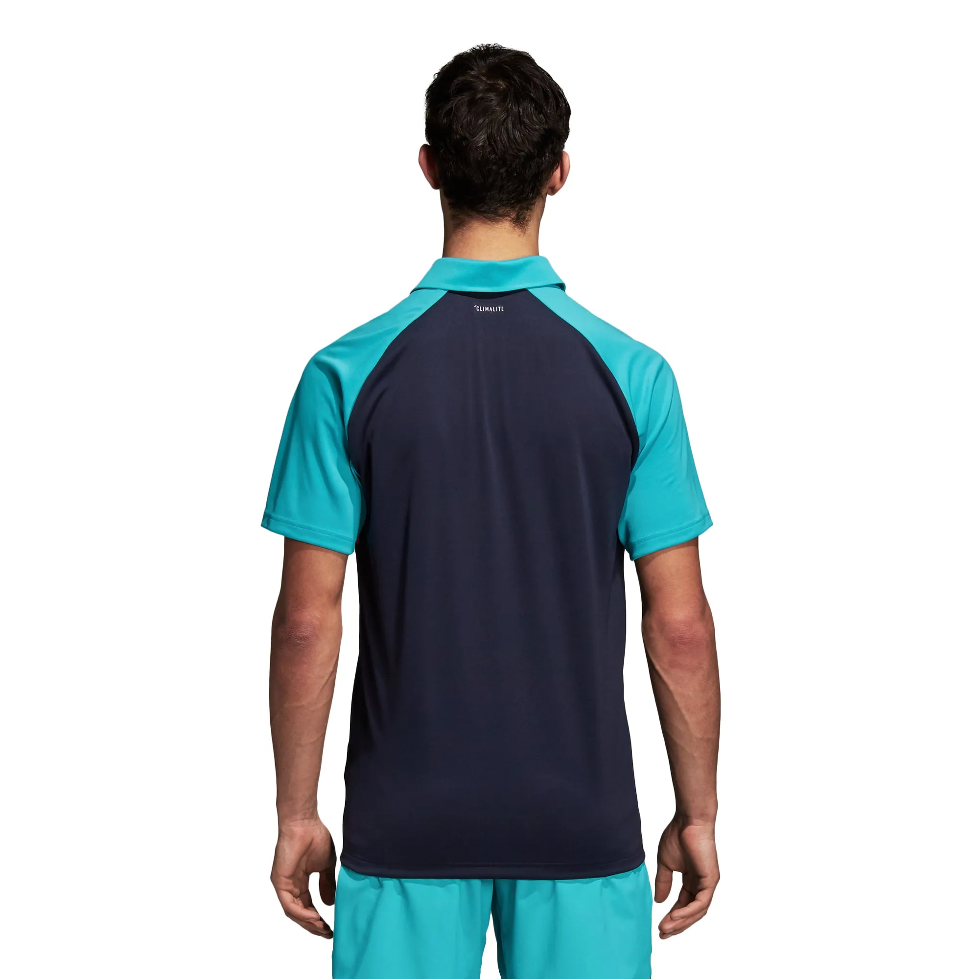 adidas Men's Polo Club - Color Block Hi-Res Aqua D98739