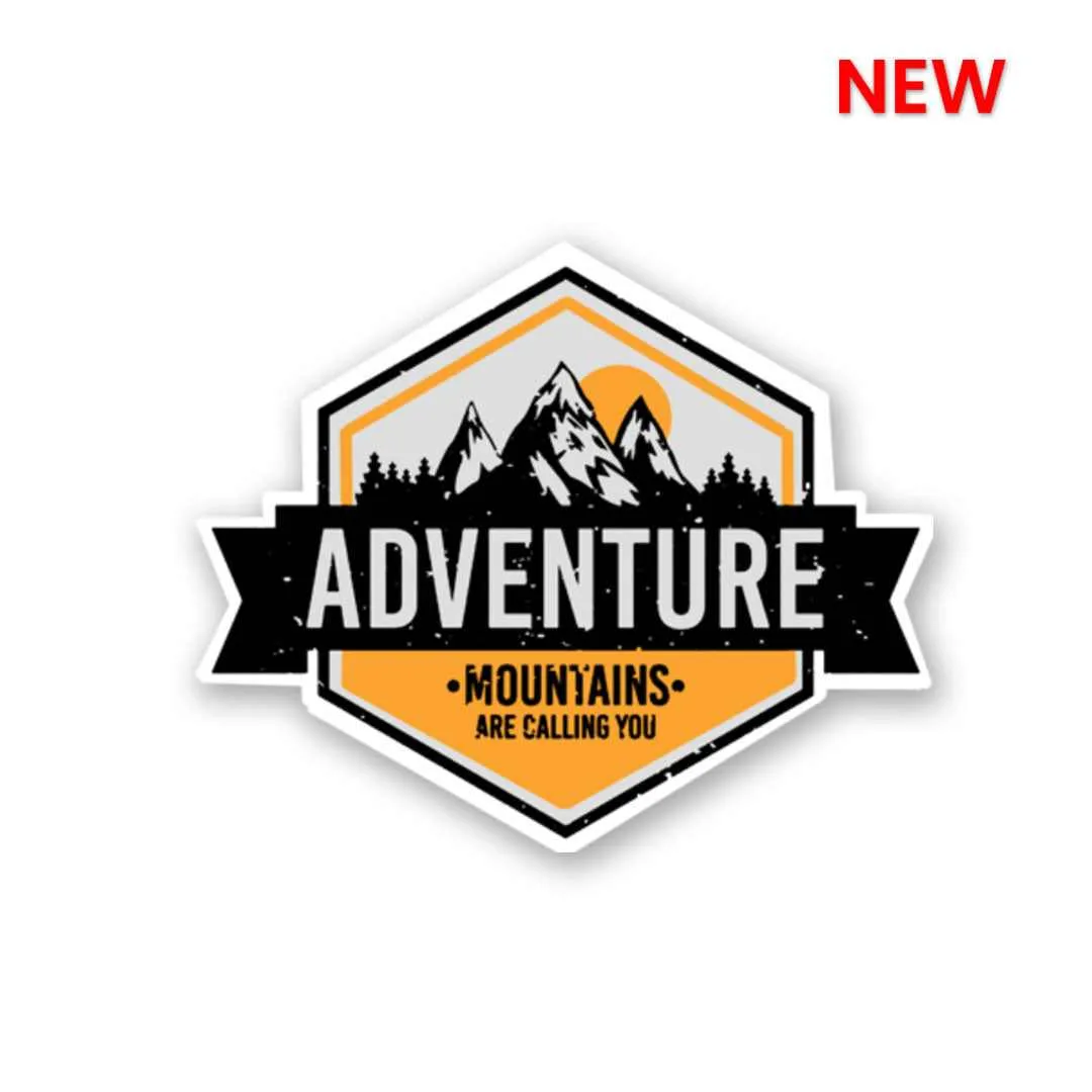 Adventure Mountains Are Calling Sticker