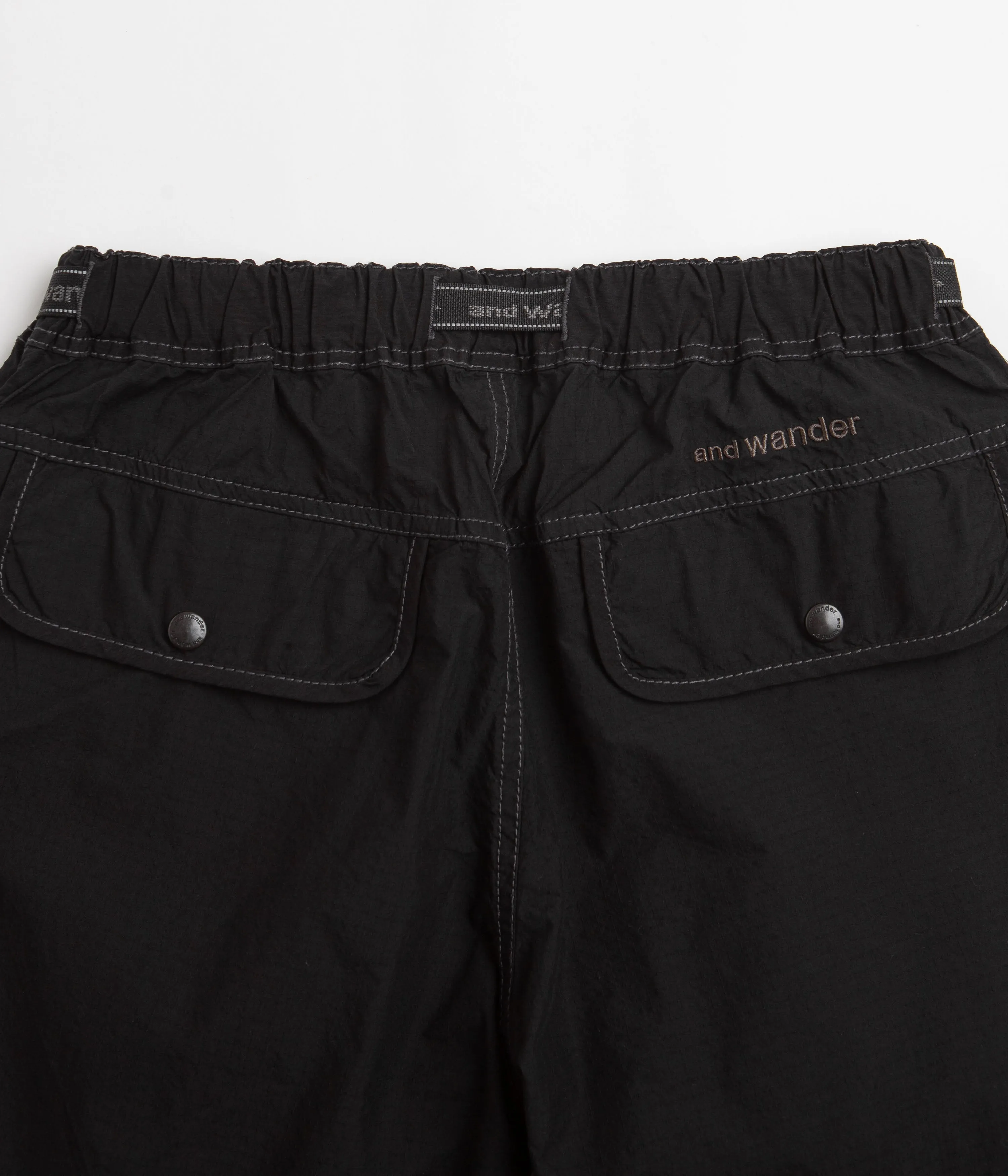 and wander Cordura Rip Mix Pants - Black