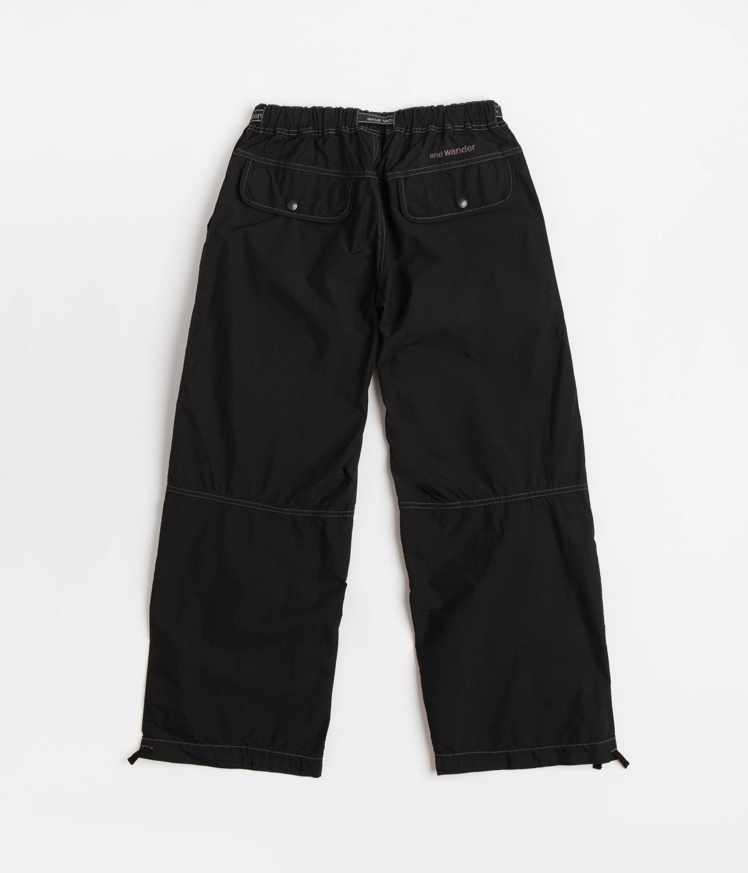 and wander Cordura Rip Mix Pants - Black