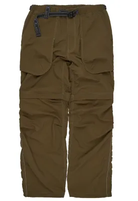 And Wander Men's Ny Taffeta Hiker 2Way Pants - Dark Khaki