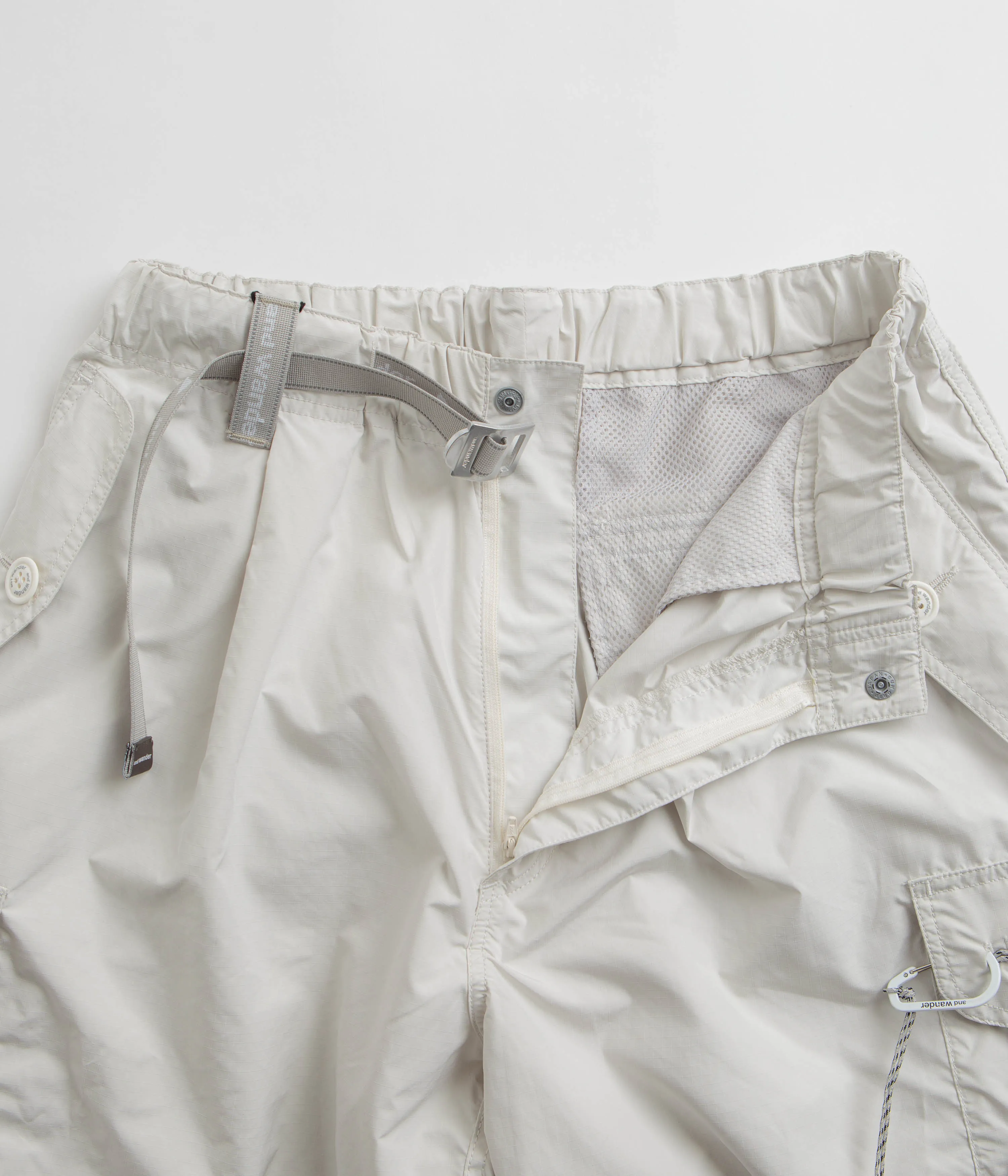 and wander Oversized Cargo Pants - Off White