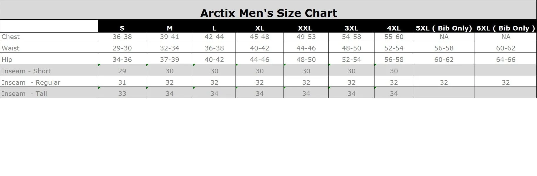 Arctix Men's Essential Snow Pants 32