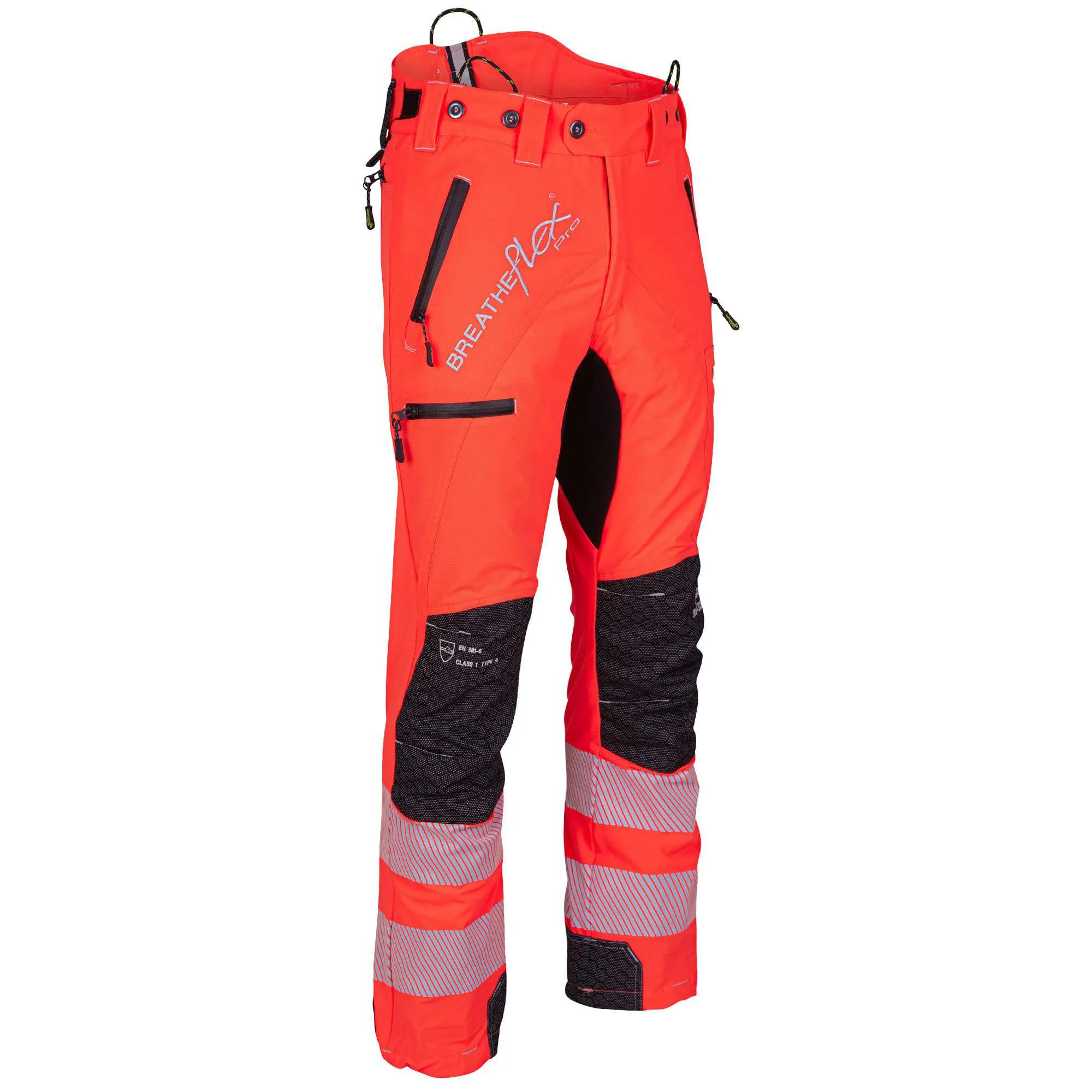 ATHV4070 Breatheflex Pro Chainsaw Pants Design C Class 1 - Hi-Viz Orange