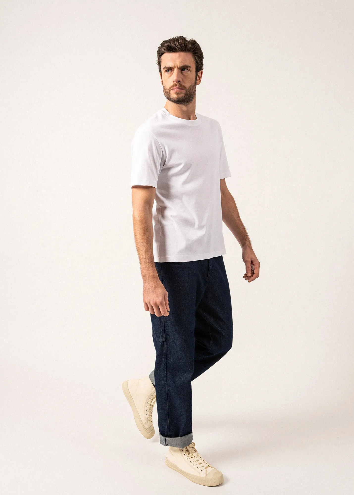 Axel Carpenter-style Jeans - in cotton denim (BRUT)