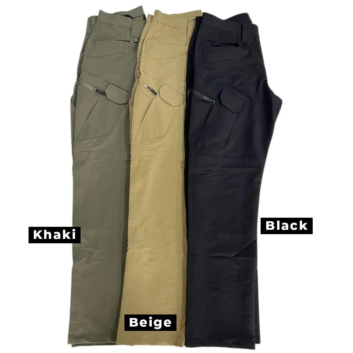 Beige Water Repellent Trekking Outdoor Tactical Pants