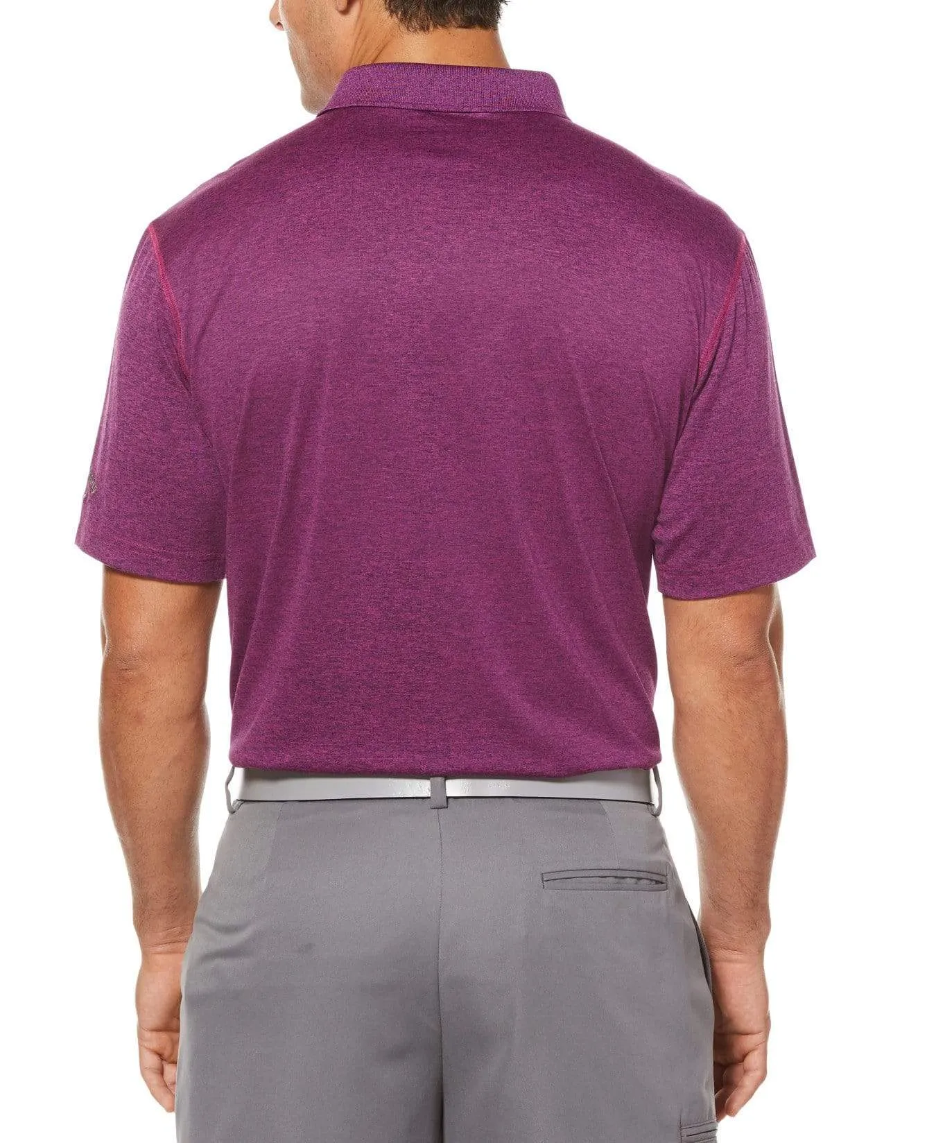 Big & Tall Cooling Heathered Polo With Chevron