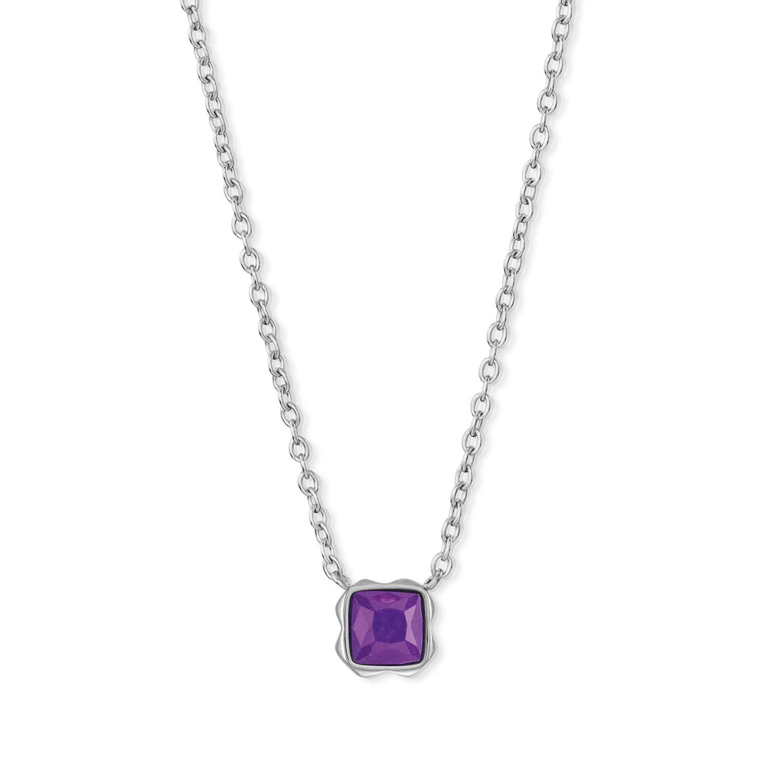 Birthstone February Necklace Sugilite Silver