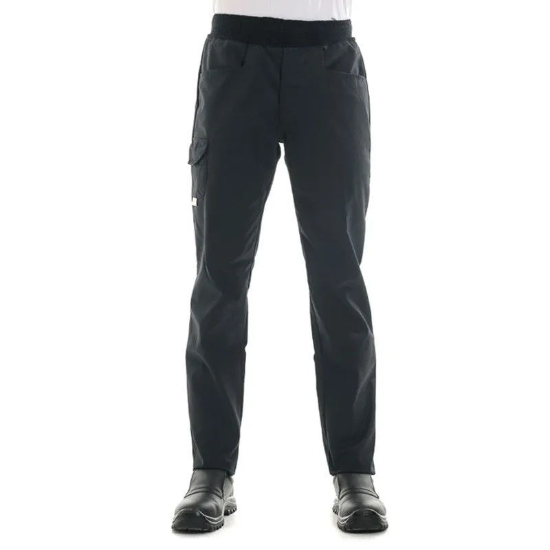 Black Comfort Kitchen Trousers - MANELLI