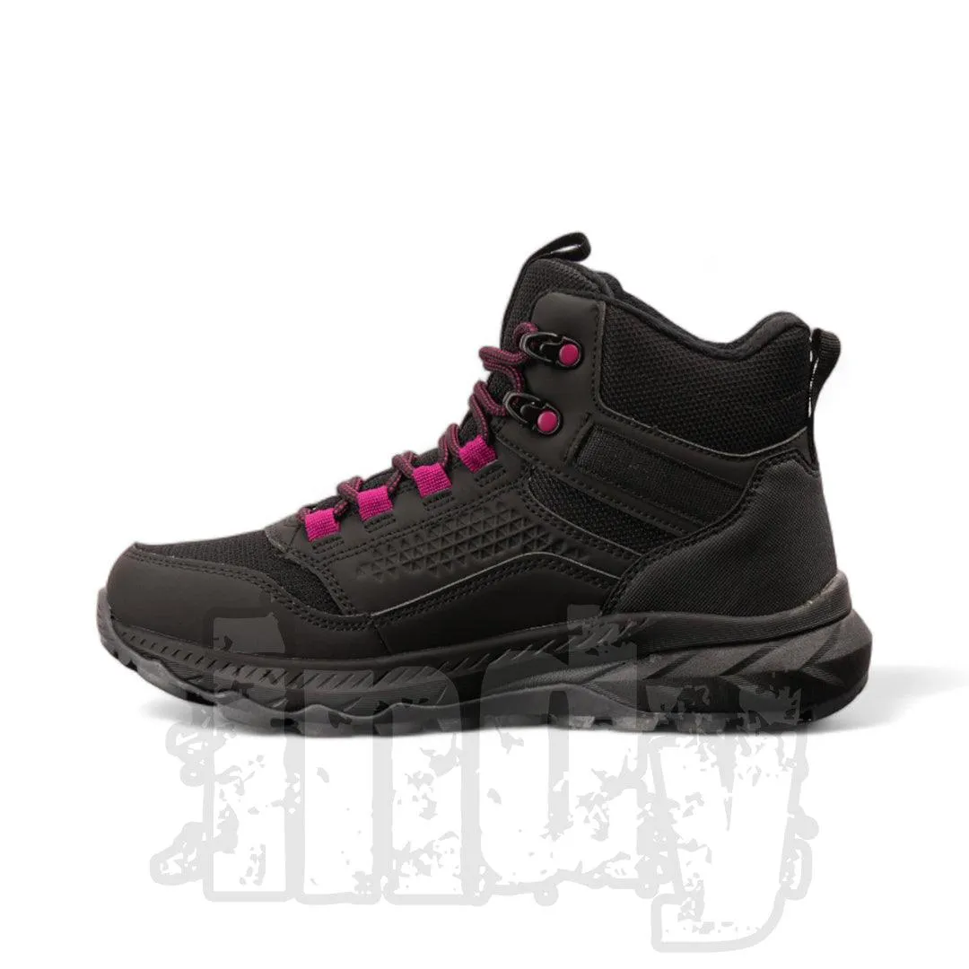 Botas Alaska Jawar Mujer Trekking Negro Rosa