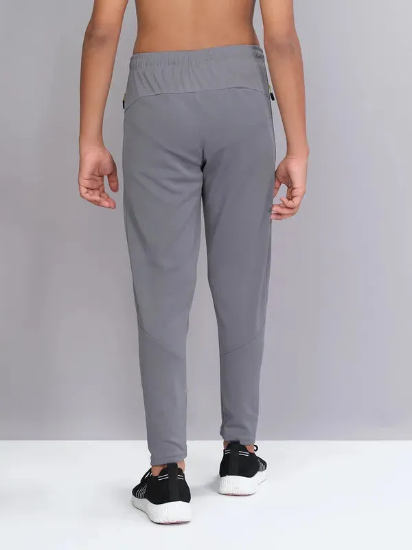 Boys Solid Slim Fit Trackpants with TECHNO GUARD