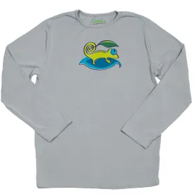 Boys Sun Protective Shirt-Chameleon Gray