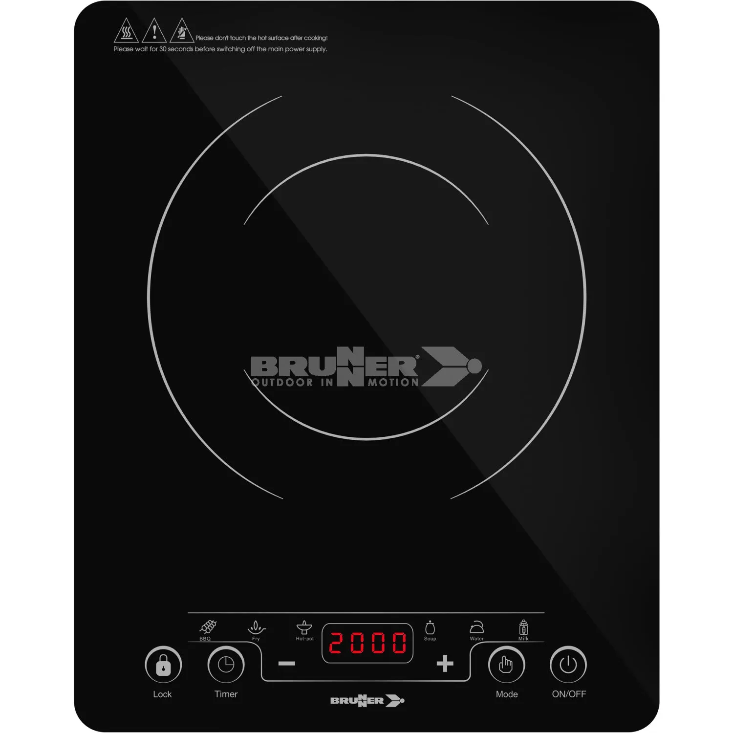 BRUNNER HOT POINT INDUCTION PIASTRA AD INDUZIONE PORTATILE 220V BASSO CONSUMO