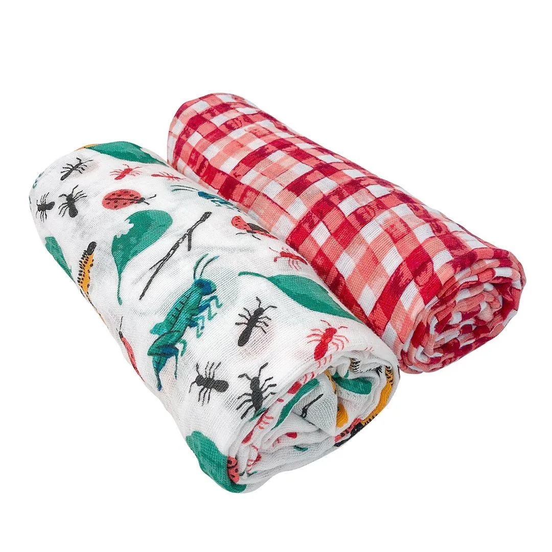 Bugs   Picnic Swaddle Set