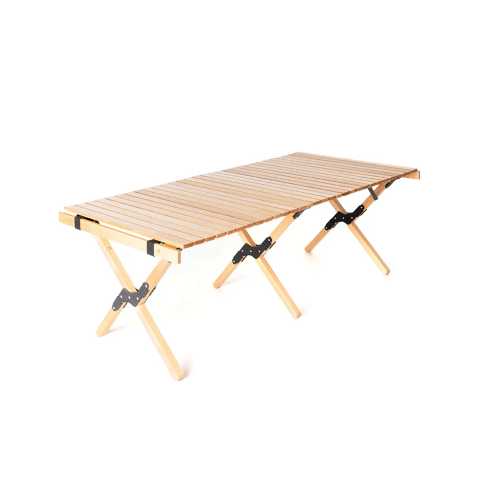 Camp Leader Large Wooden Egg Roll Table