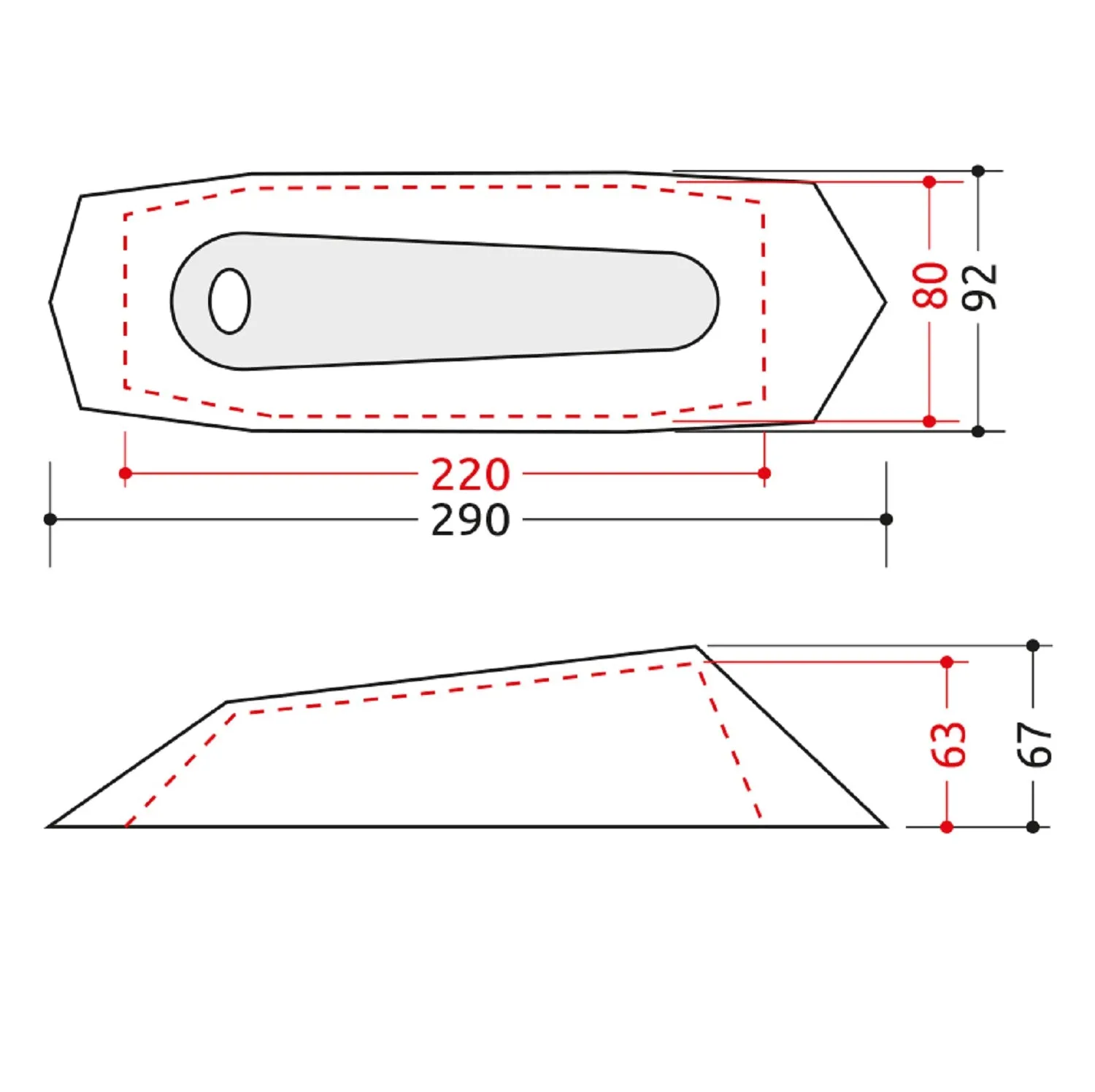 CAMP MINIMA 1 SL TENDA MONOPOSTO COMPATTA E SUPERLEGGERA