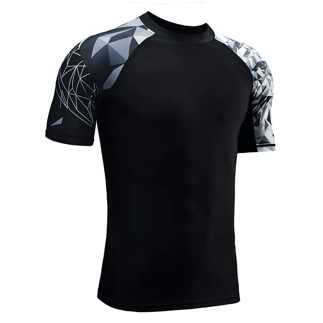 Classic UPF50  Men’s Rash Guard Short Sleeve - Eagle Style