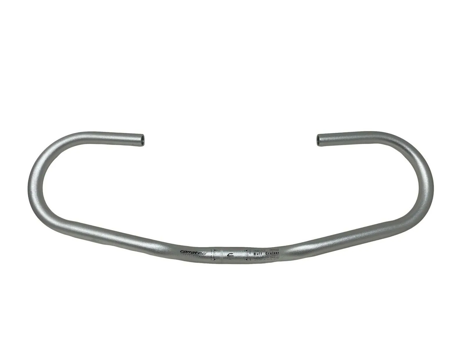 Corratec Bull Cruiser Aluminum Handlebar - 585mm - Silver - 25.4mm Clamp