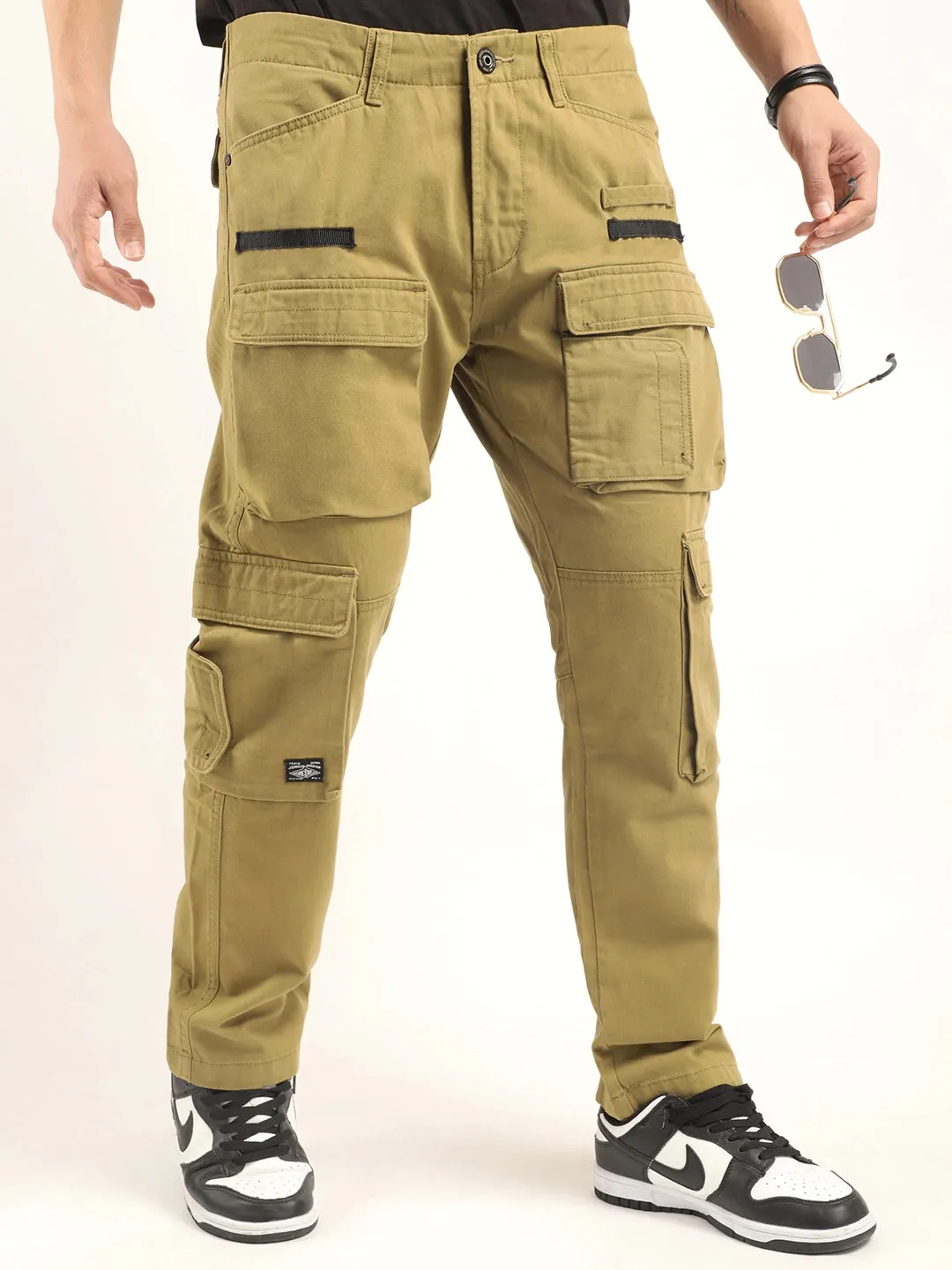 Crime Mustard Multi Pocket Cargo