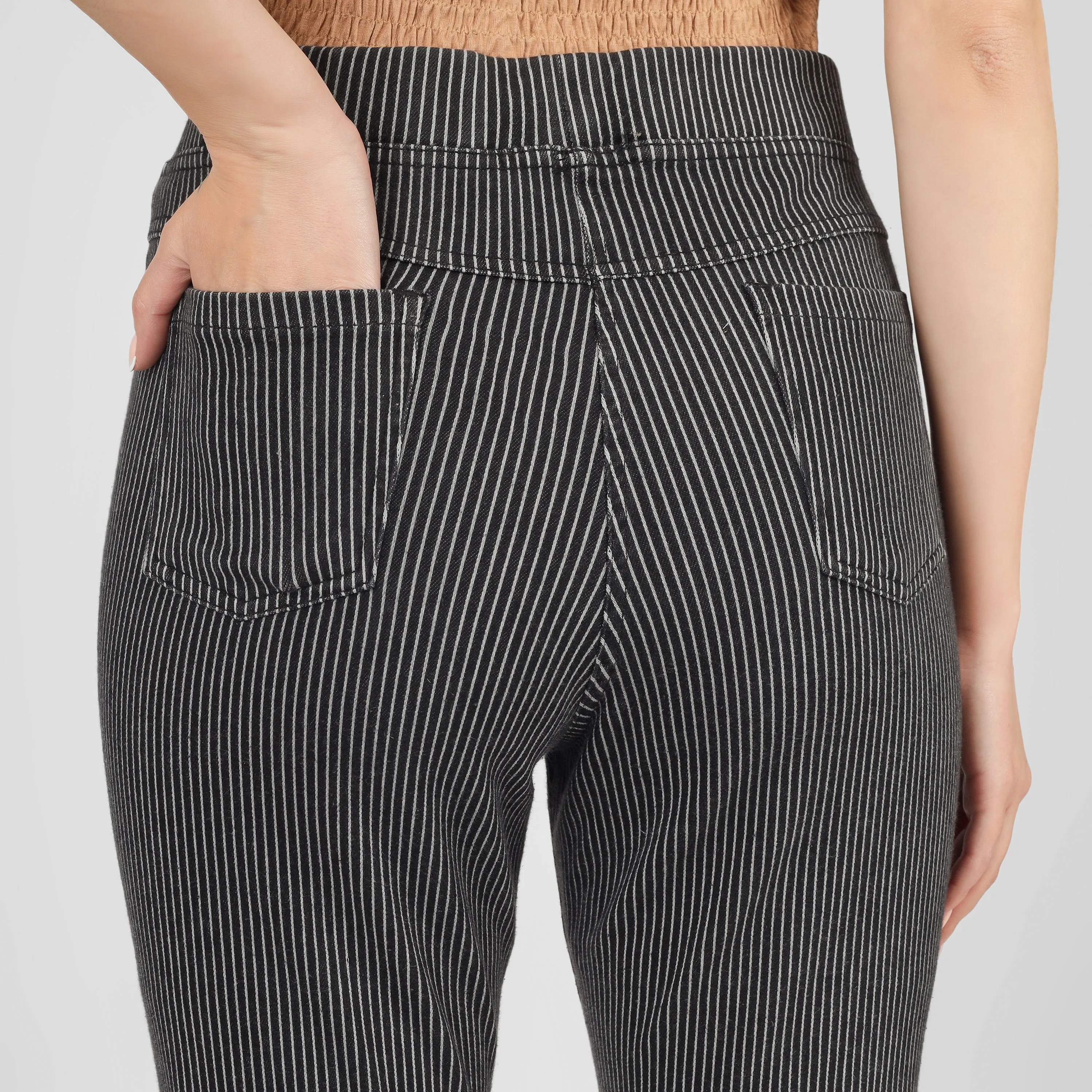 Denim Stripe Pants