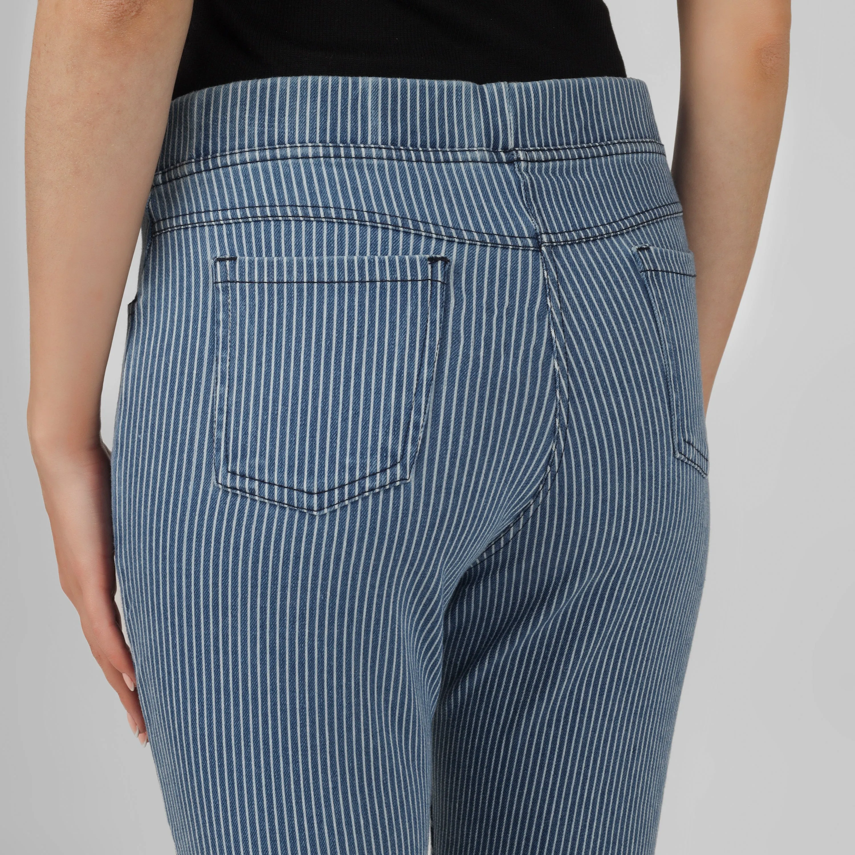 Denim Stripe Pants