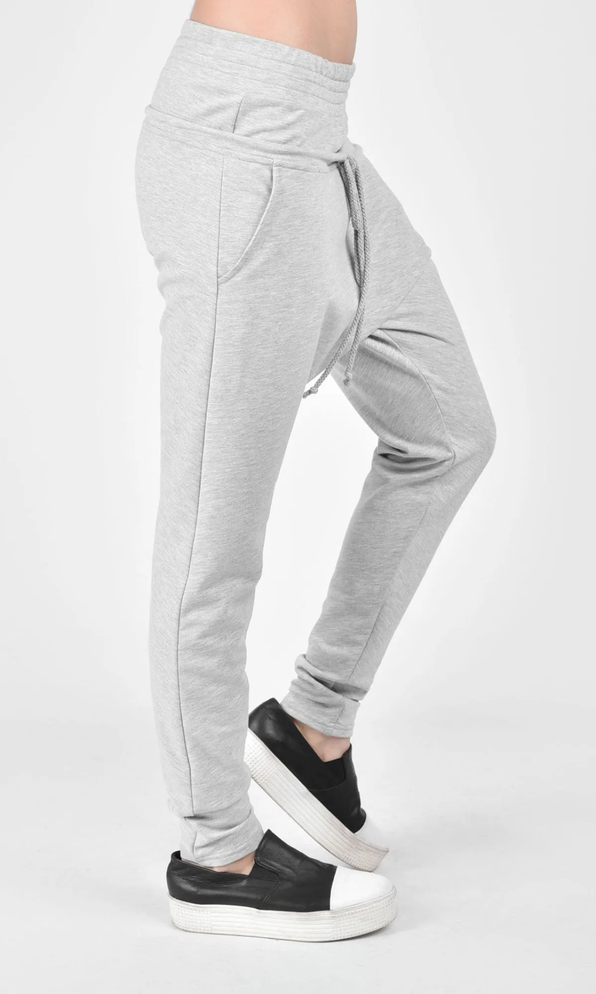 Double Waist Drop Crotch Pants