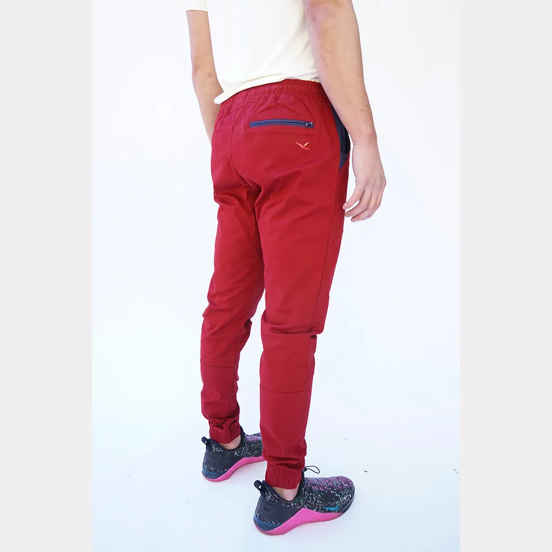 Earth Joggers in Jasper Red