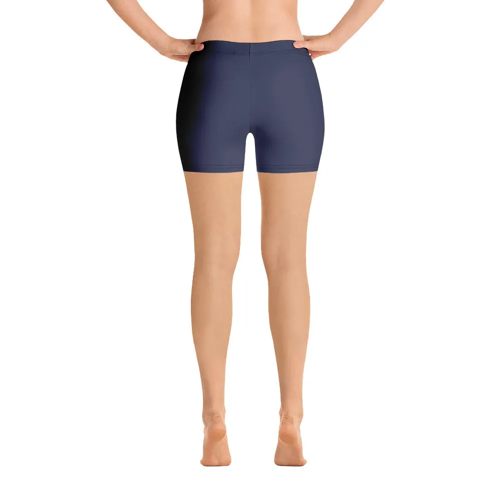 ELEVATED ESSENTIALS, SLIM AND SCULPT SHORTS NAVY BLUE