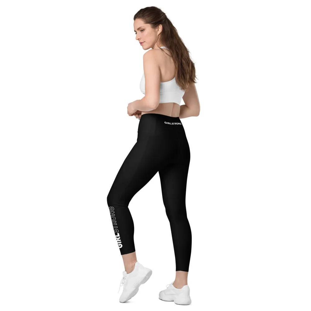 ELEVATED ESSENTIALS, THE PERFECT SIDE POCKET LEGGING BLACK GIRLSTRONG