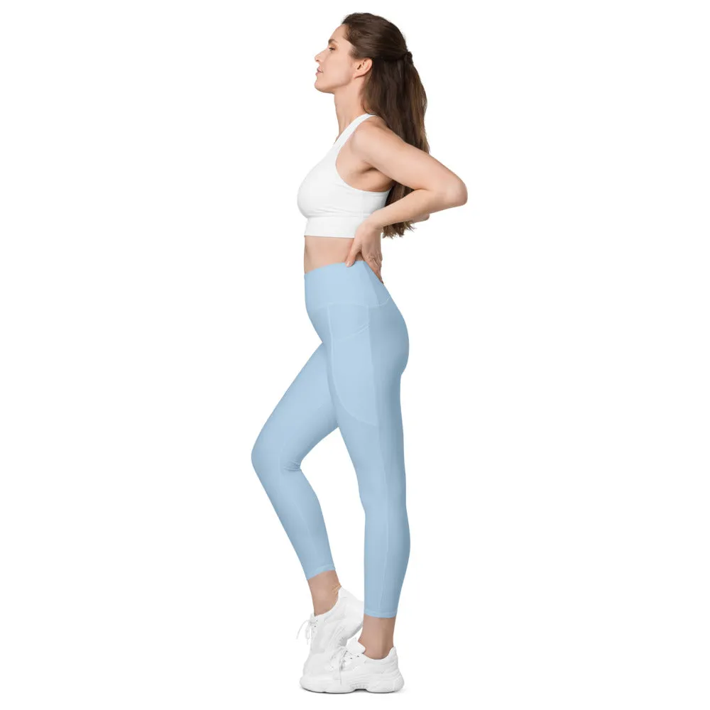 ELEVATED ESSENTIALS, THE PERFECT SIDE POCKET LEGGING LIGHT BLUE