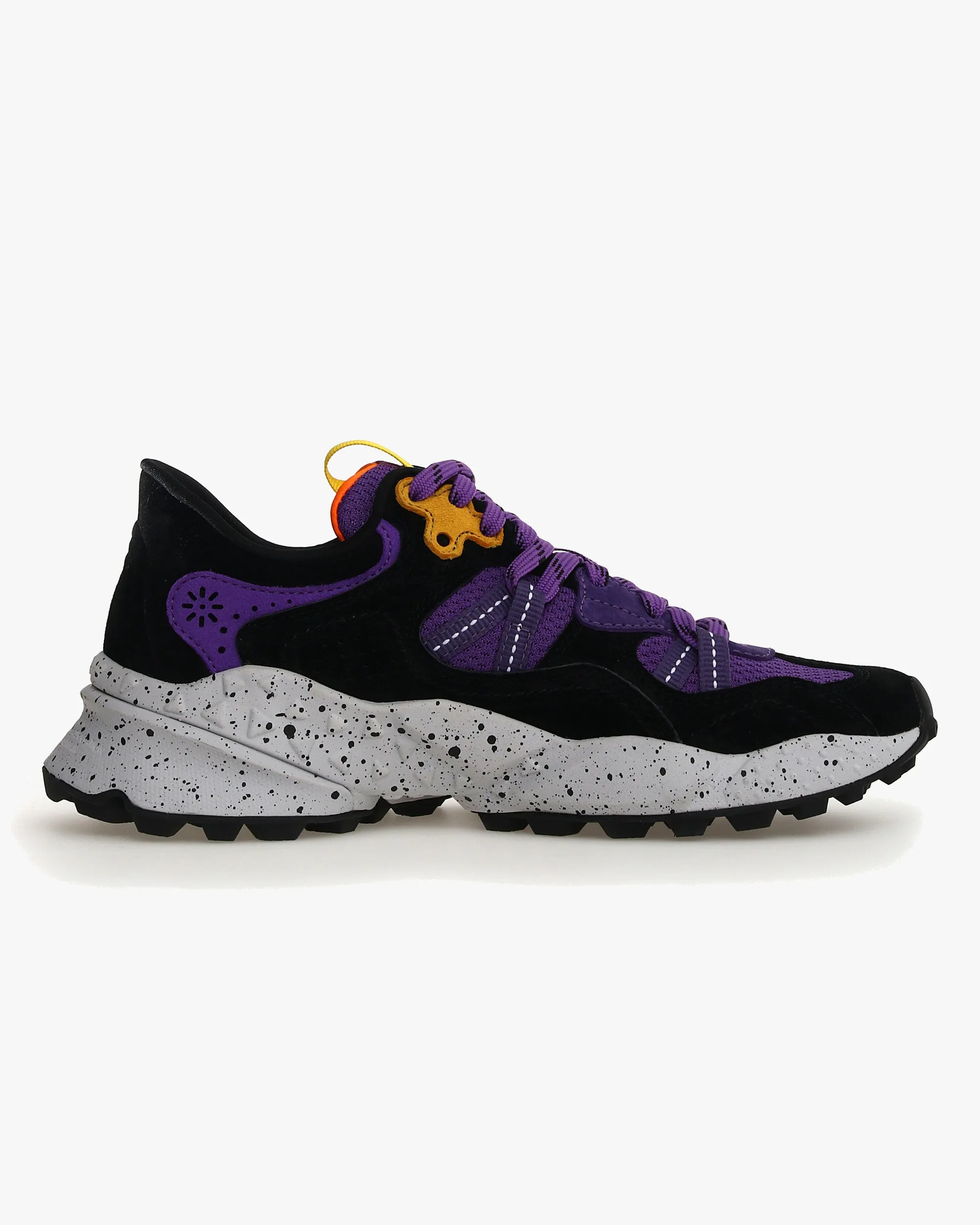 Flower Mountain Tiger Hill Suede & Nylon Mesh - Anthracite / Violet