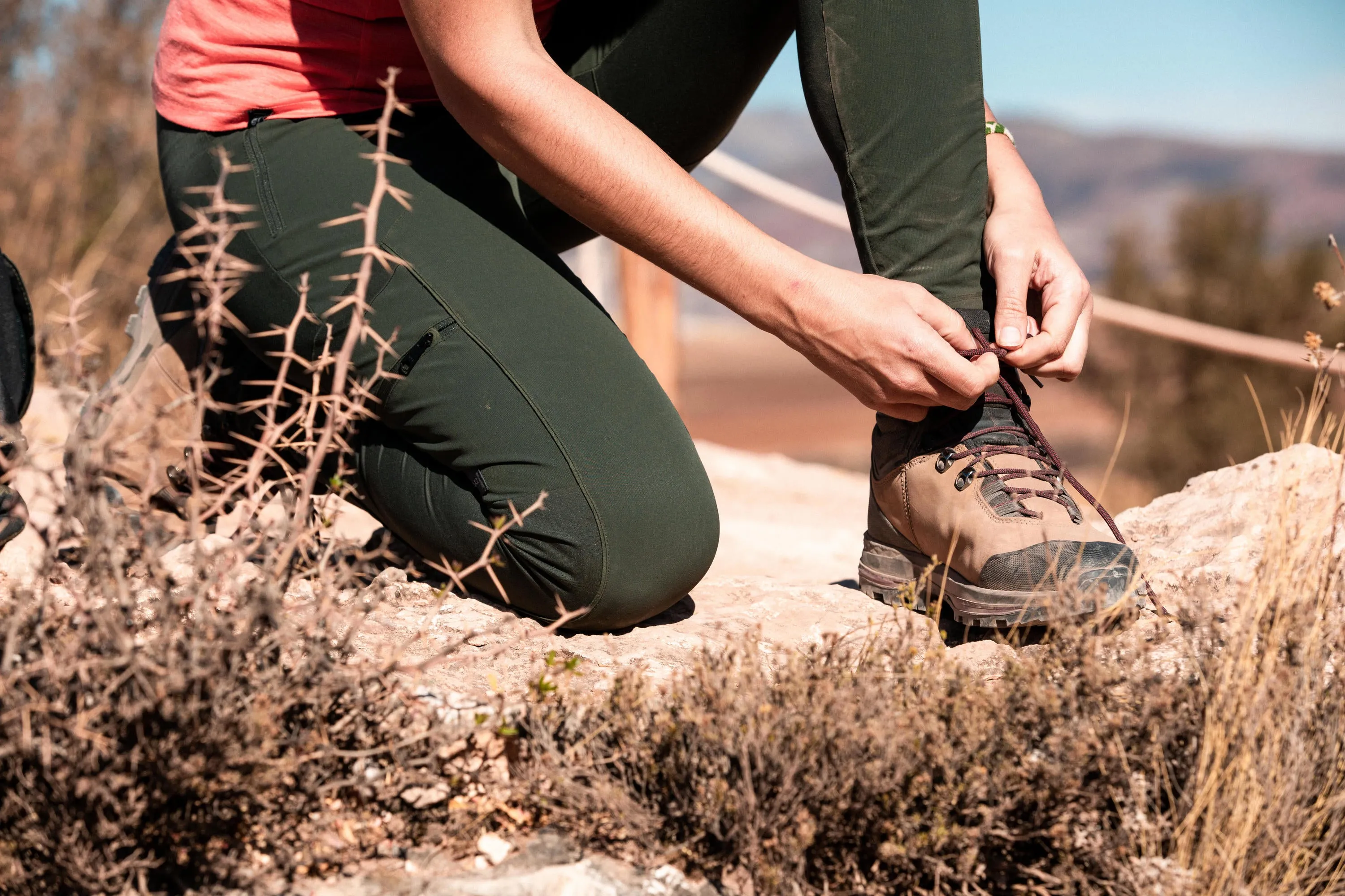 Forclaz Trek 100 Flexible Leather Hiking Boots Women's