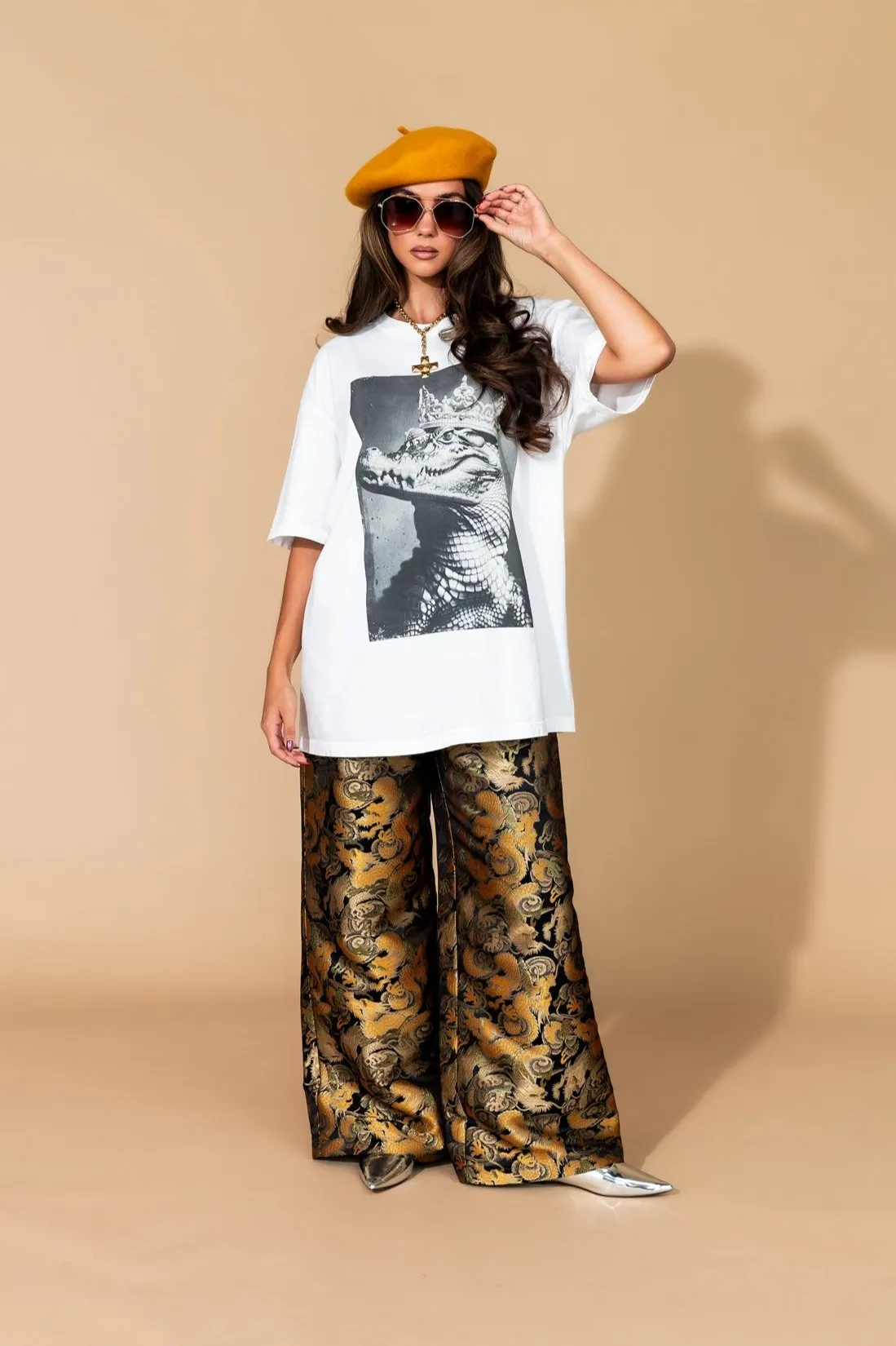 Golden Dragon Brocade Trousers