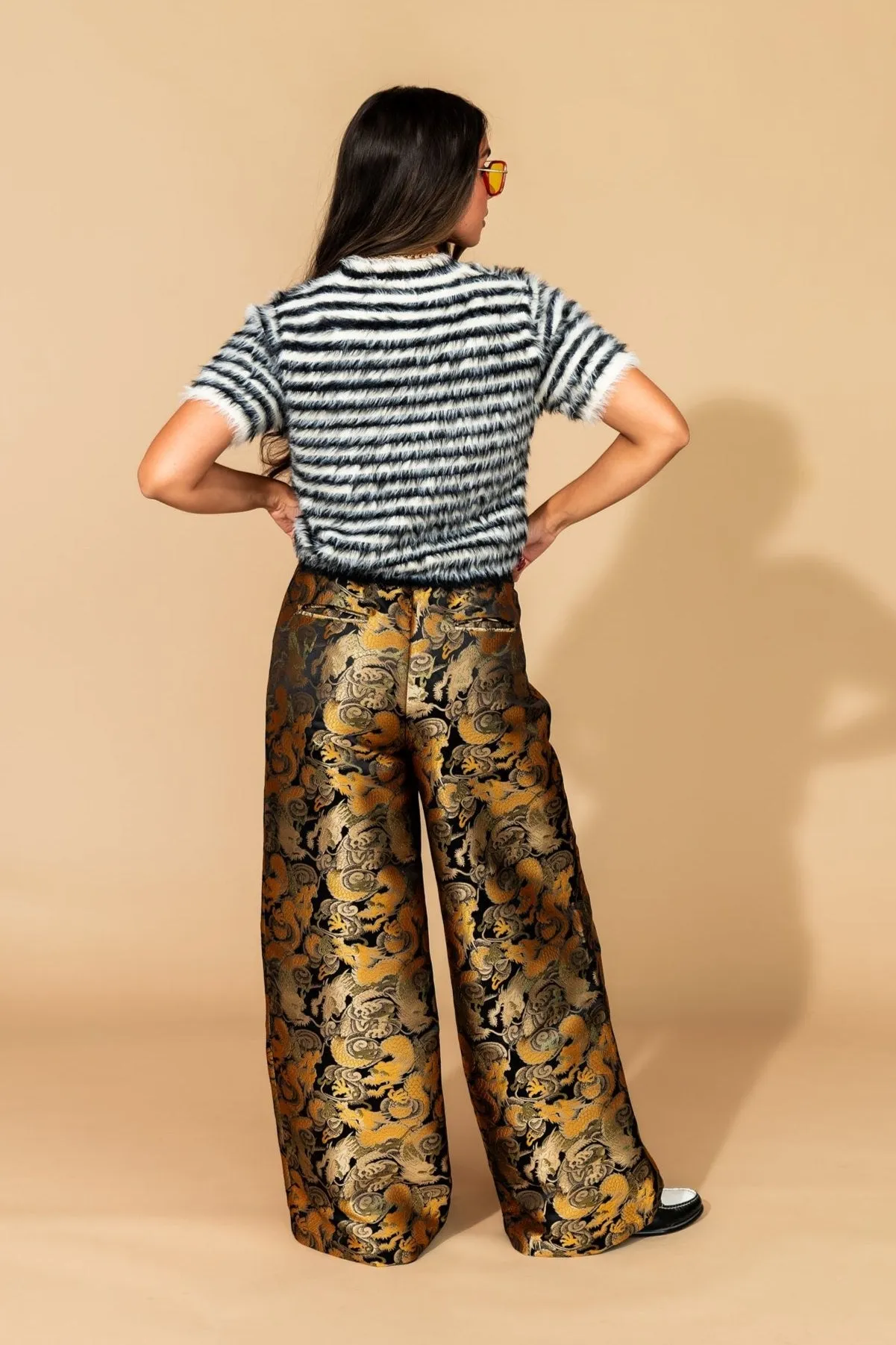 Golden Dragon Brocade Trousers